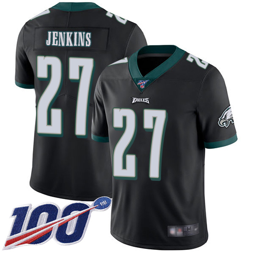Men Philadelphia Eagles #27 Malcolm Jenkins Black Alternate Vapor Untouchable NFL Jersey Limited Player1->philadelphia eagles->NFL Jersey